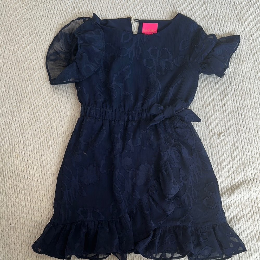 Elegant Navy Blue Kids Dress